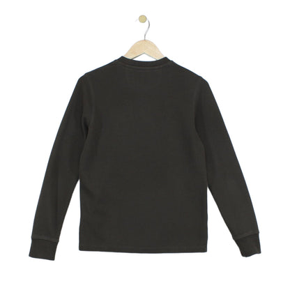 Mens T-Shirt Long Sleeve Buttons