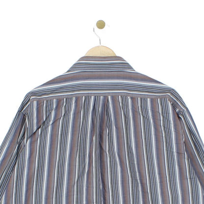 Mens Striped Shirt Button Up