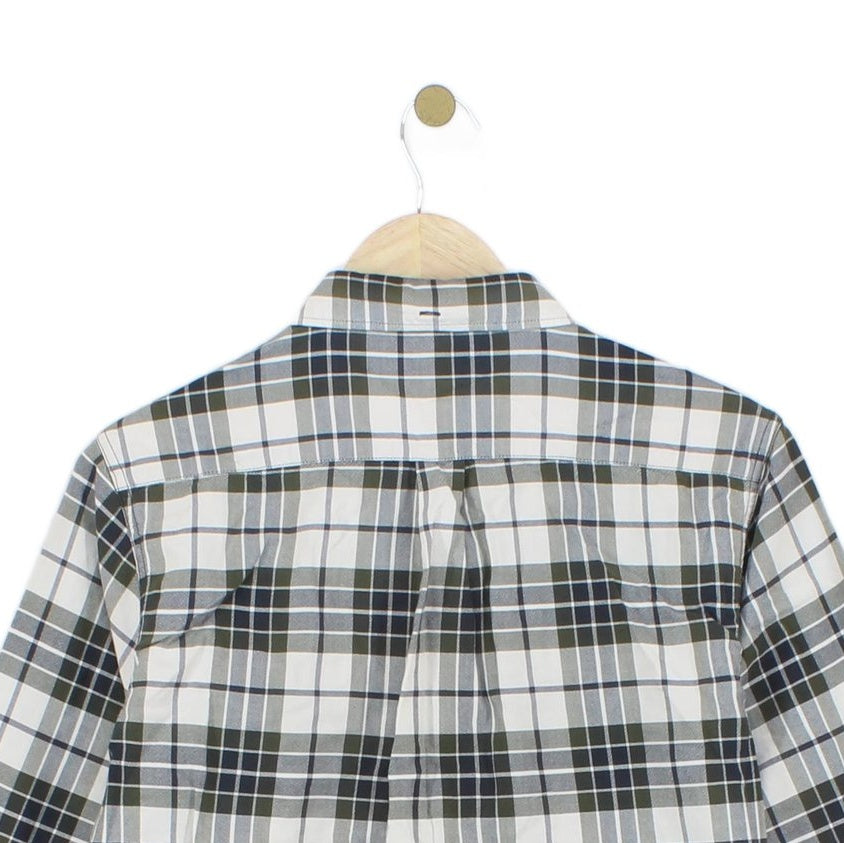 Mens Plaid Shirt Button Up Long Sleeve