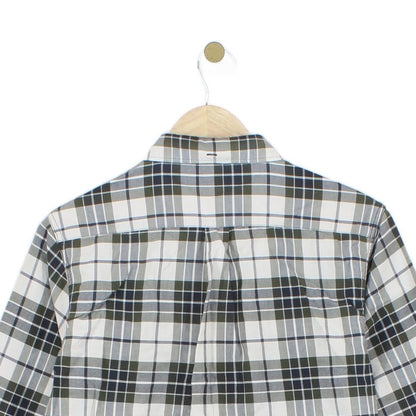 Mens Plaid Shirt Button Up Long Sleeve