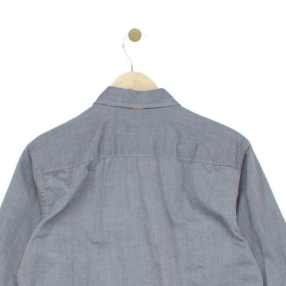 Mens Shirt Slim Fit Button Up Long Sleeve