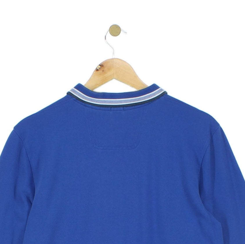 Mens Polo Shirt Long Sleeve Collar Classic