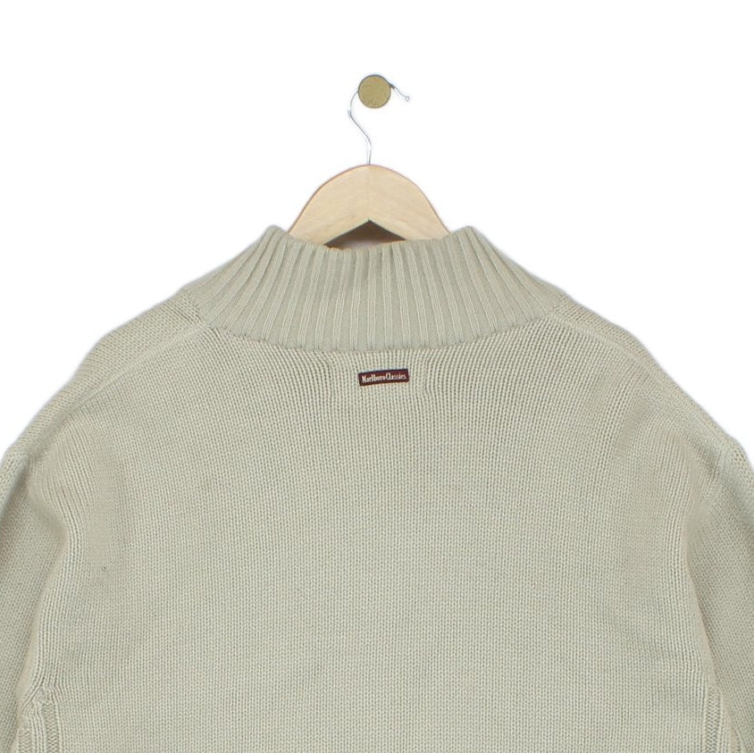 Mens Cardigan Ribbed Knit Full Zip