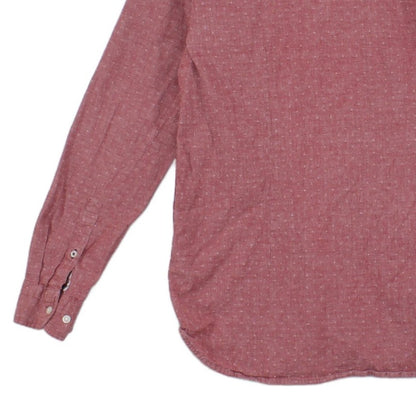 Mens Shirt Stretch Slim Fit Button Up Long Sleeve