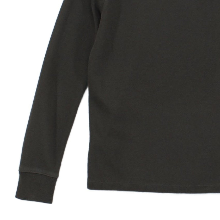 Mens T-Shirt Long Sleeve Buttons