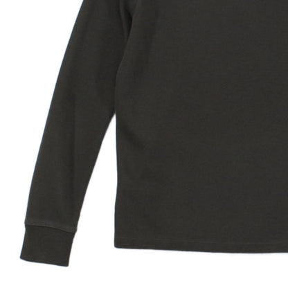 Mens T-Shirt Long Sleeve Buttons