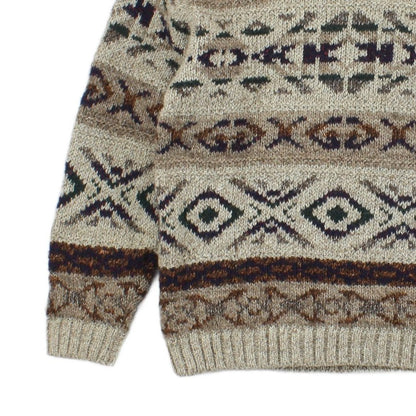 Mens Fair Isle Jumper Made In Italy Knitted