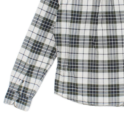 Mens Plaid Shirt Button Up Long Sleeve