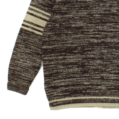 Mens Vintage 1970S Cardigan Knitted Striped Full Zip