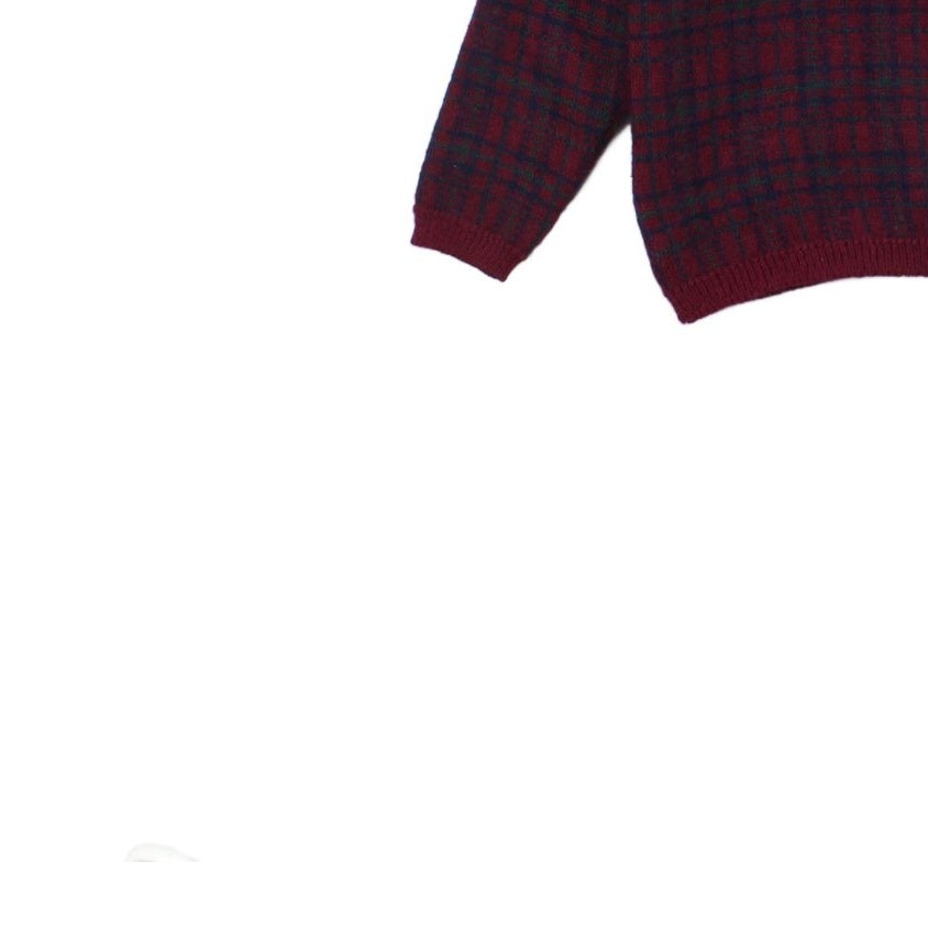 Womens Mohair Cardigan Uk Made Knit Plaid