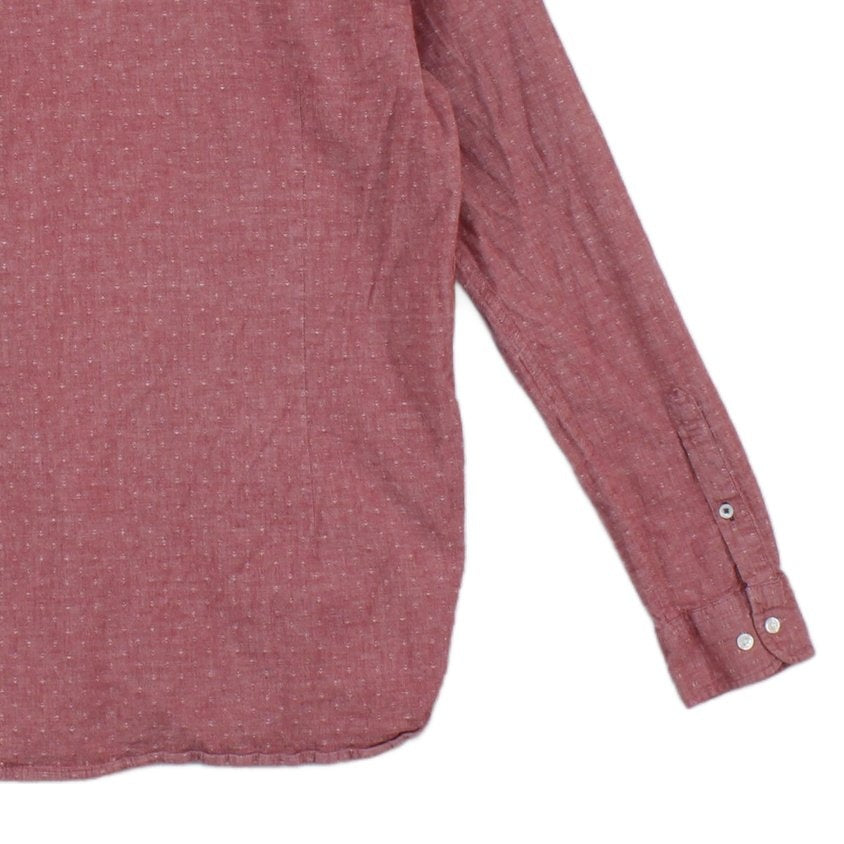 Mens Shirt Stretch Slim Fit Button Up Long Sleeve