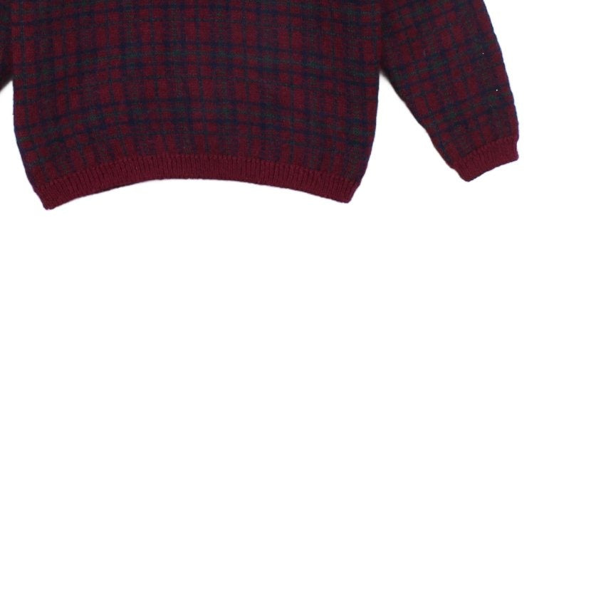 Womens Mohair Cardigan Uk Made Knit Plaid