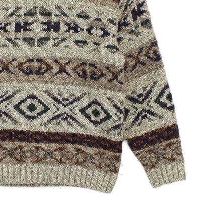 Mens Fair Isle Jumper Made In Italy Knitted
