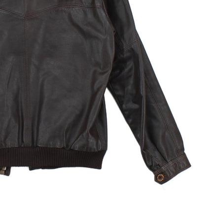 Mens Leather Jacket Full Zip Made In Sweden