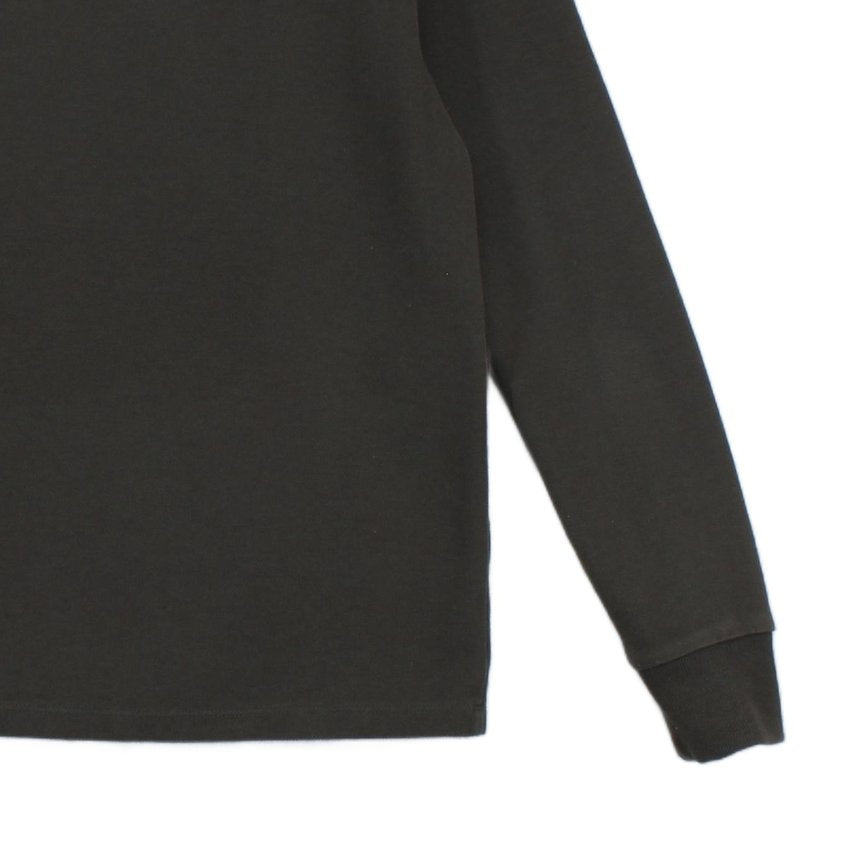 Mens T-Shirt Long Sleeve Buttons