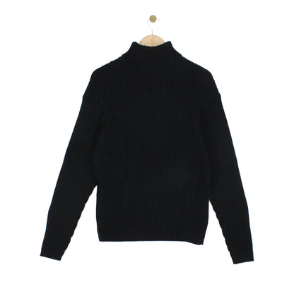 Womens Turtleneck Jumper Chunky Knit