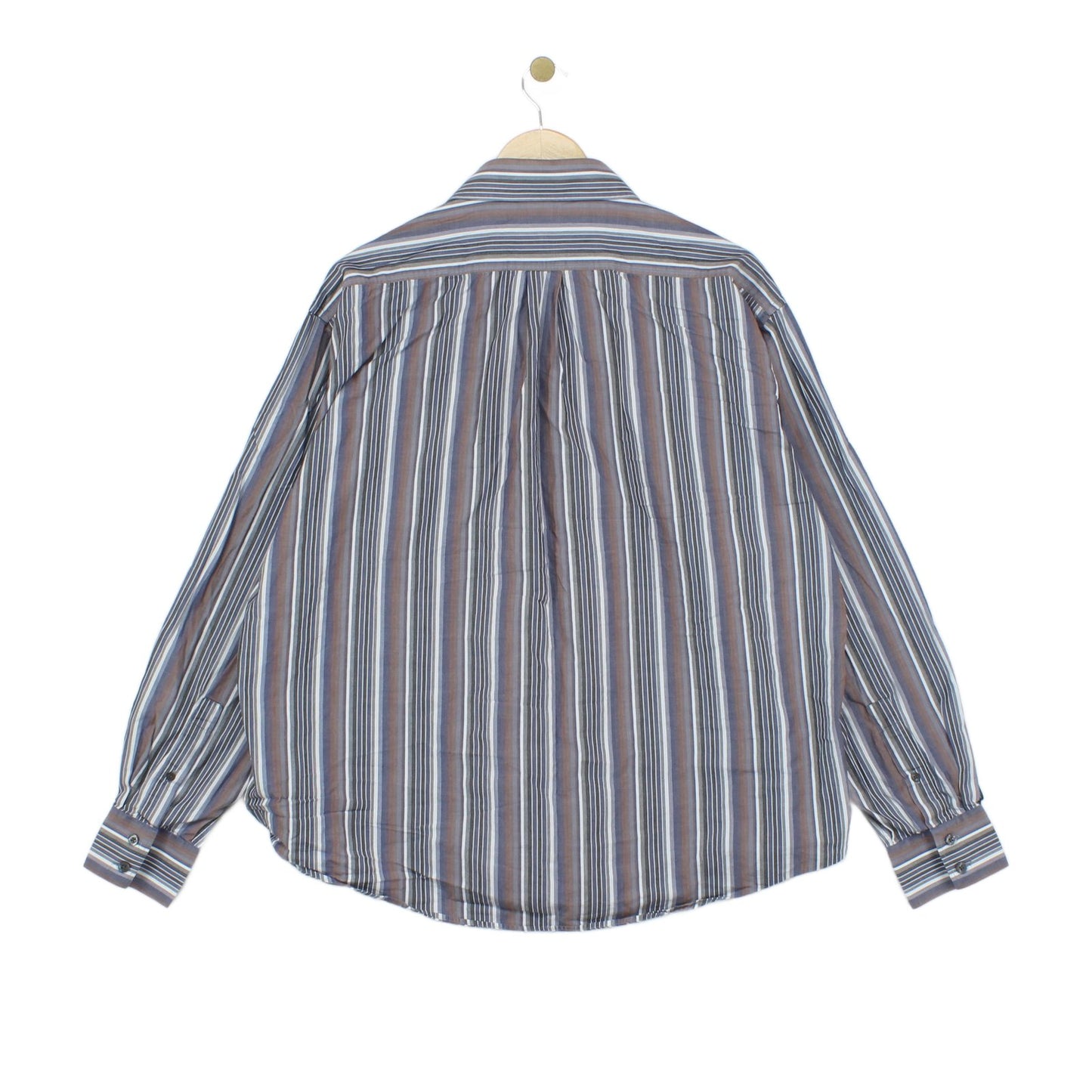 Mens Striped Shirt Button Up