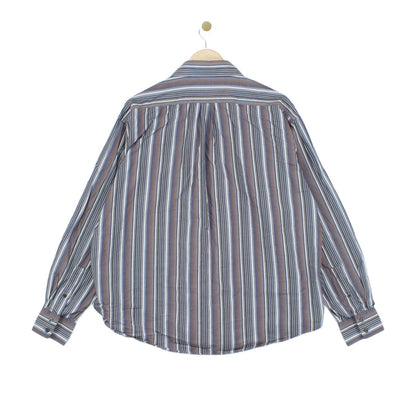Mens Striped Shirt Button Up
