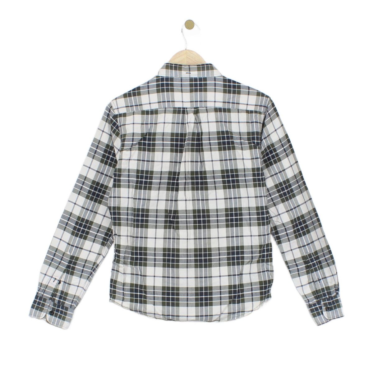 Mens Plaid Shirt Button Up Long Sleeve