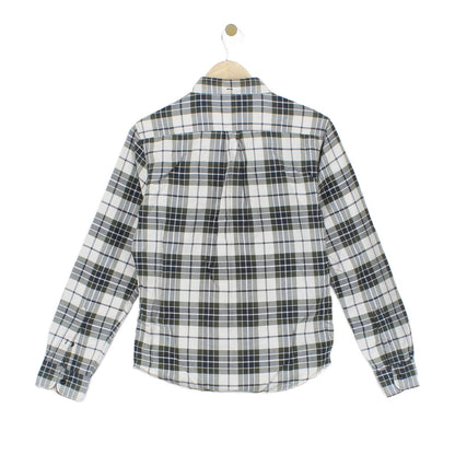 Mens Plaid Shirt Button Up Long Sleeve