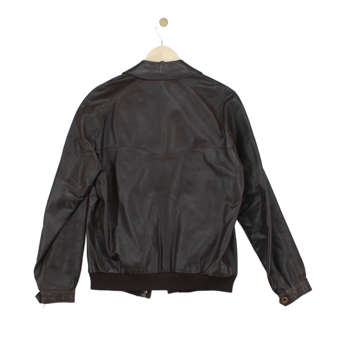 Mens Leather Jacket Full Zip Made In Sweden