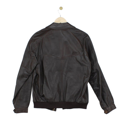 Mens Leather Jacket Full Zip Made In Sweden