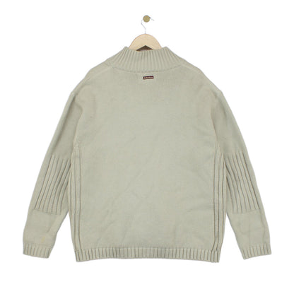 Mens Cardigan Ribbed Knit Full Zip