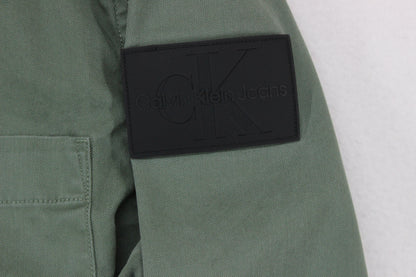 Mens Overshirt Relaxed Fit Long Sleeve Snap