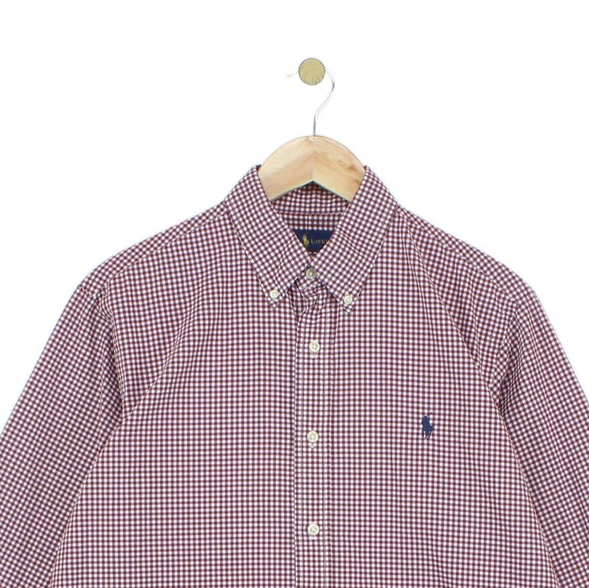 Mens Check Shirt Long Sleeve Classic Fit
