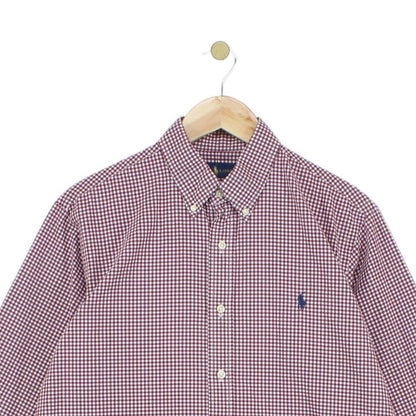 Mens Check Shirt Long Sleeve Classic Fit