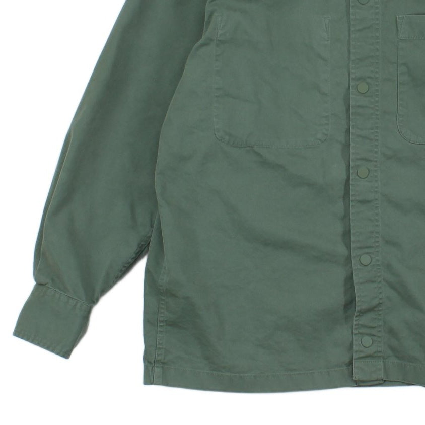 Mens Overshirt Relaxed Fit Long Sleeve Snap