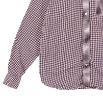 Mens Check Shirt Button Up Long Sleeve