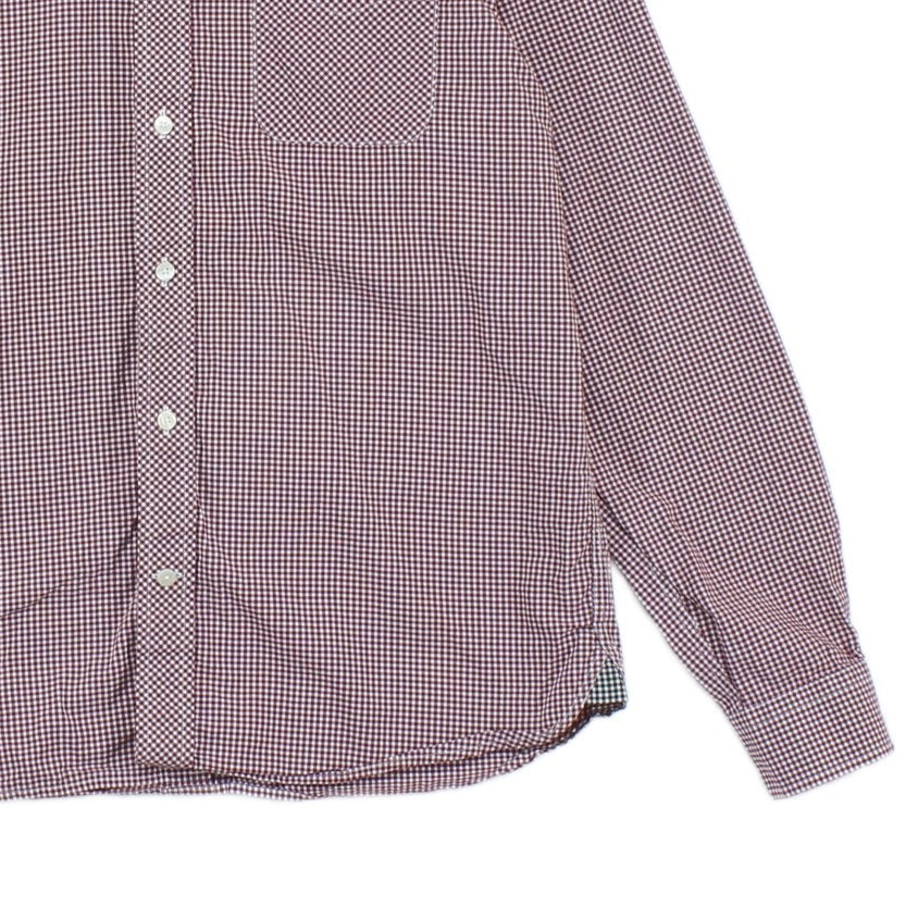 Mens Check Shirt Button Up Long Sleeve