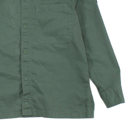 Mens Overshirt Relaxed Fit Long Sleeve Snap