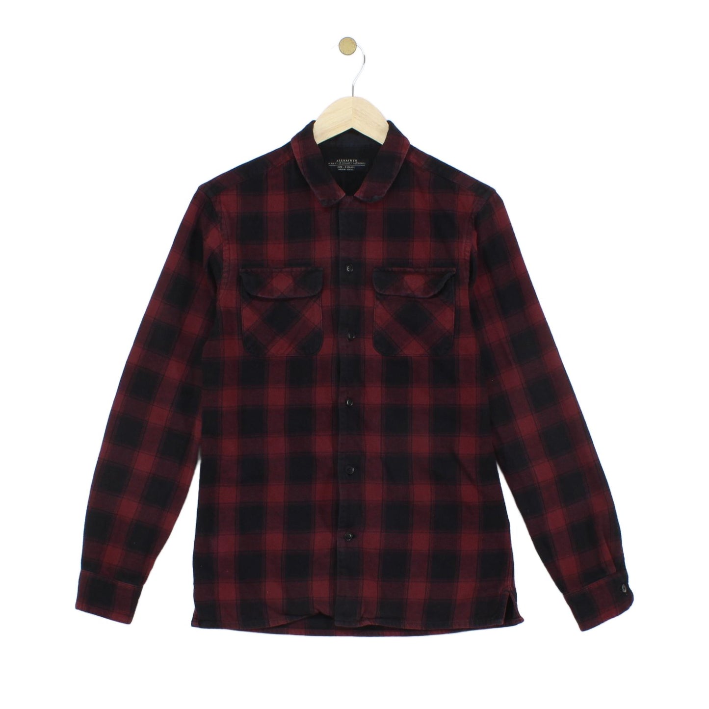 Mens Plaid Shirt Long Sleeve Button Up