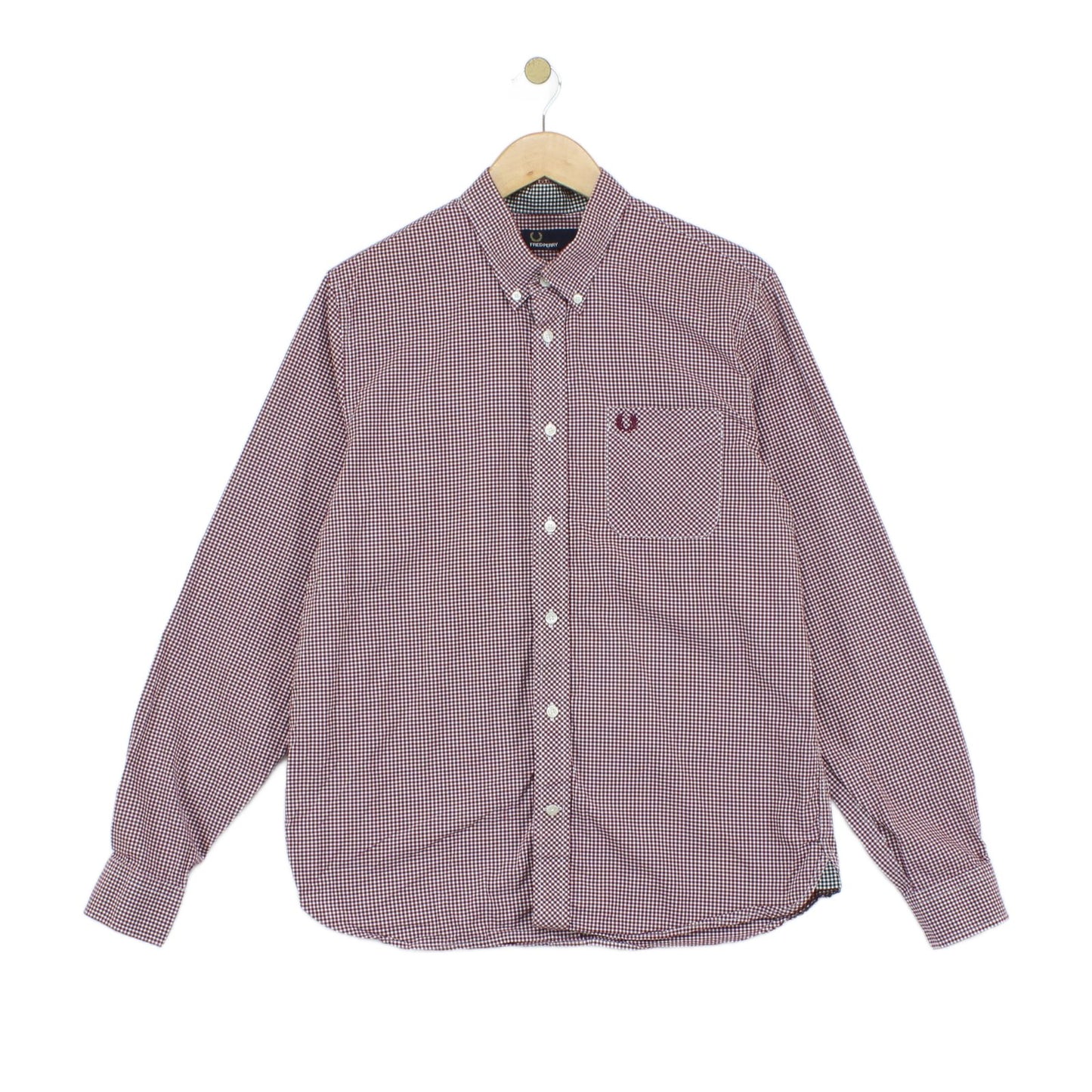 Mens Check Shirt Button Up Long Sleeve