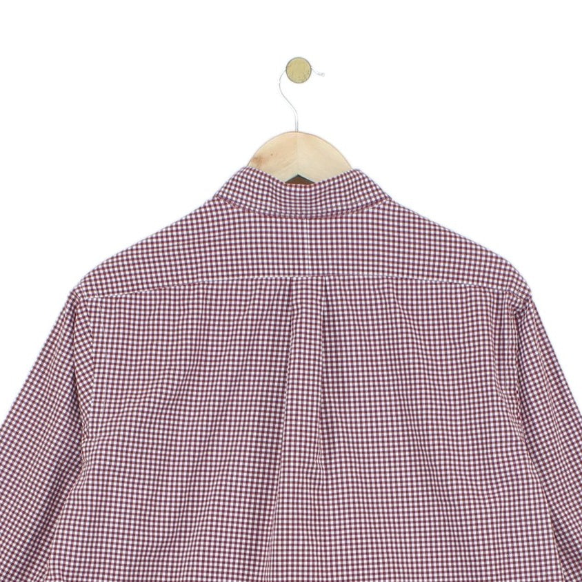 Mens Check Shirt Long Sleeve Classic Fit