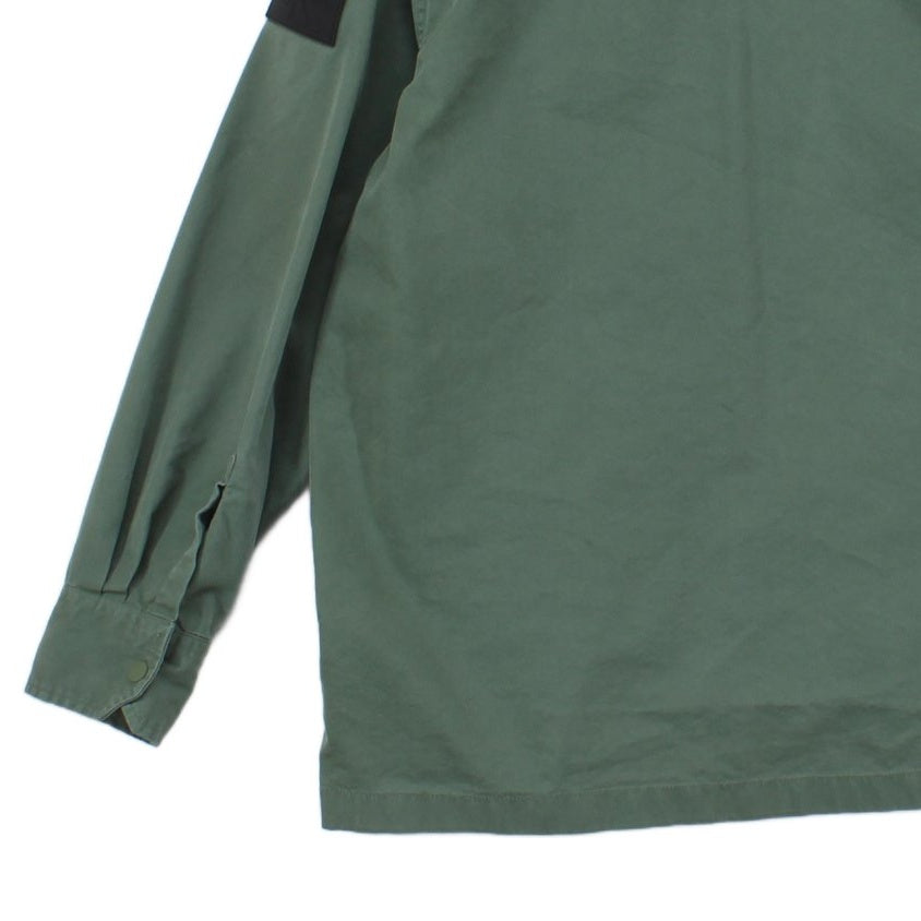 Mens Overshirt Relaxed Fit Long Sleeve Snap