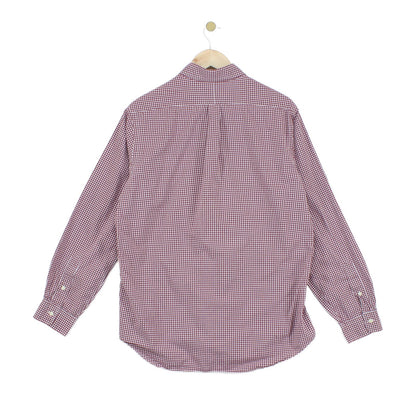 Mens Check Shirt Long Sleeve Classic Fit