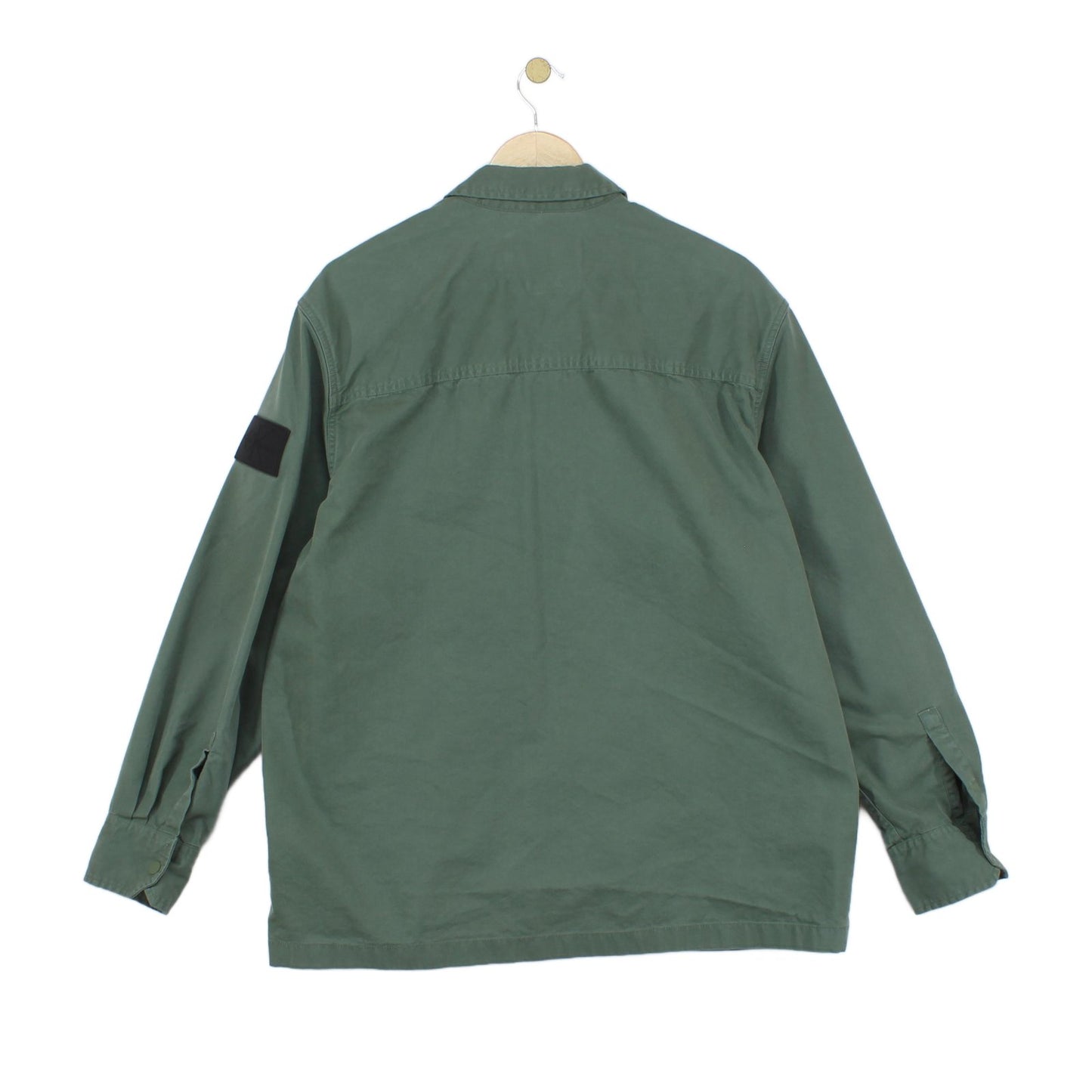 Mens Overshirt Relaxed Fit Long Sleeve Snap