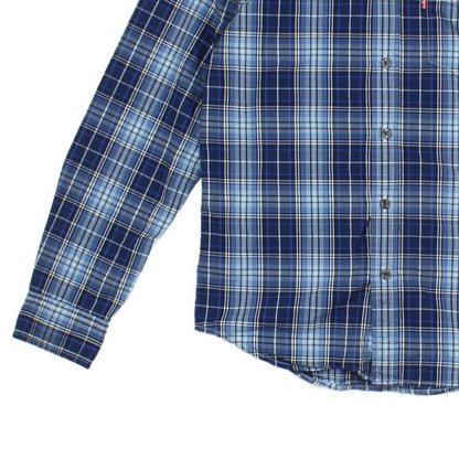 Mens Plaid Shirt Button Up Long Sleeve