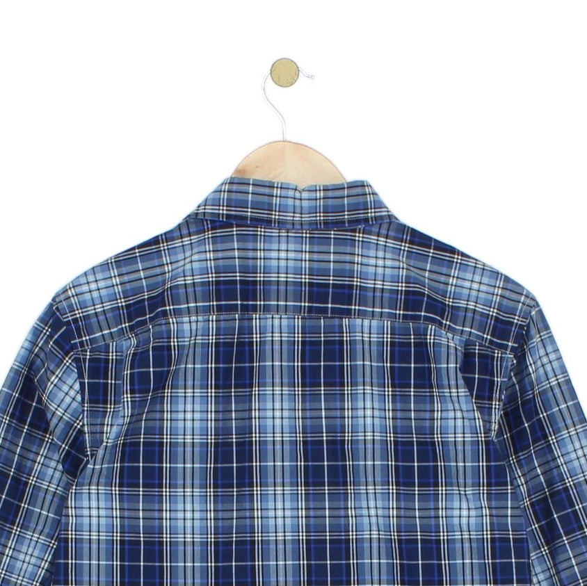 Mens Plaid Shirt Button Up Long Sleeve