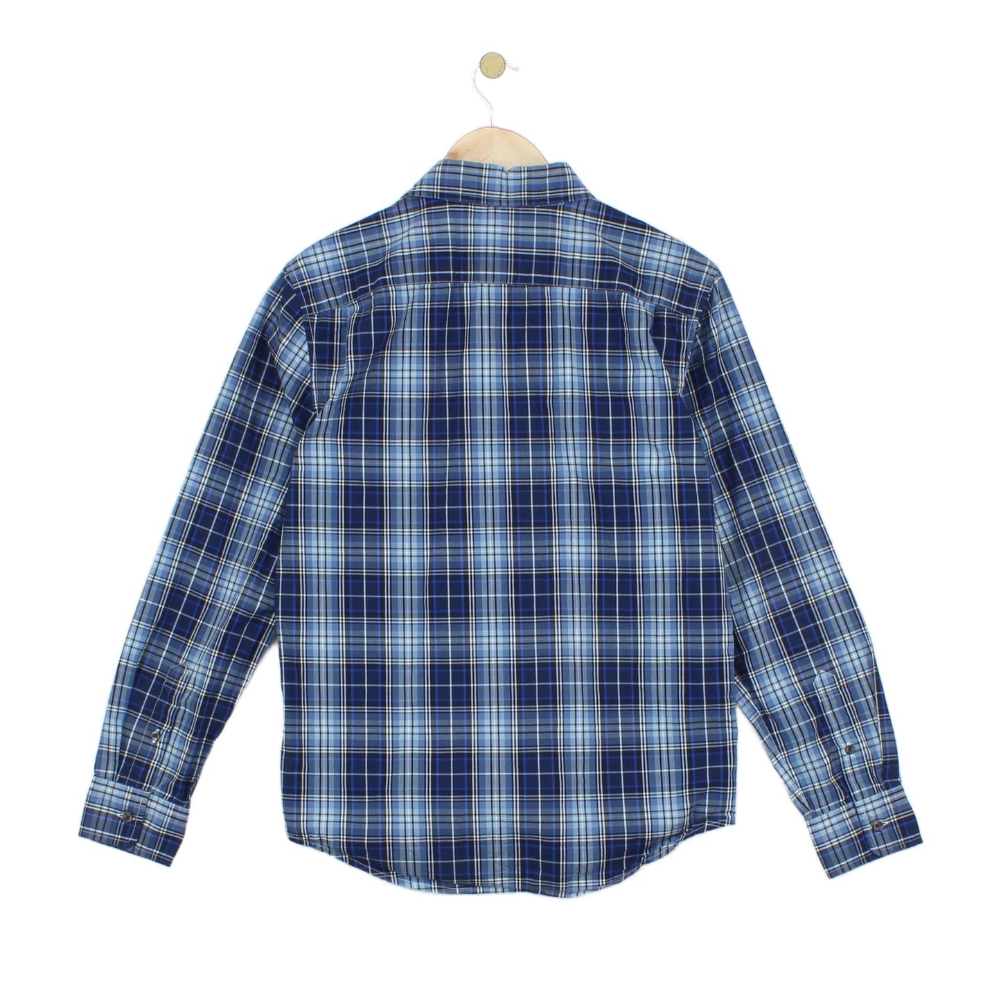 Mens Plaid Shirt Button Up Long Sleeve