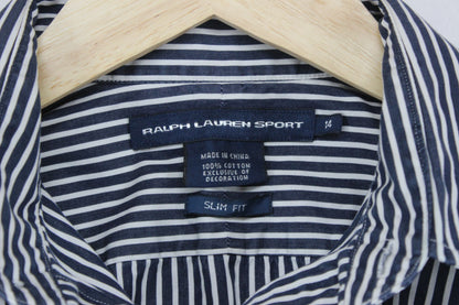 Womens Striped Shirt Slim Fit Long Sleeve