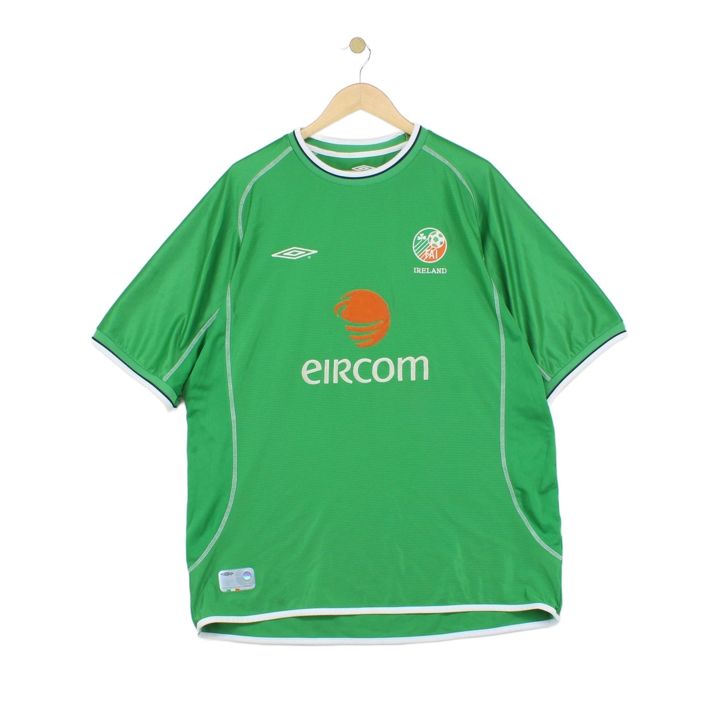Mens Ireland 2001-03 Football Shirt World Cup