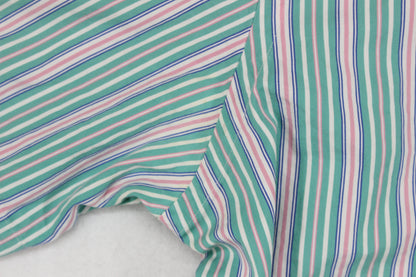 Mens Striped Shirt Custom Fit Short Sleeve