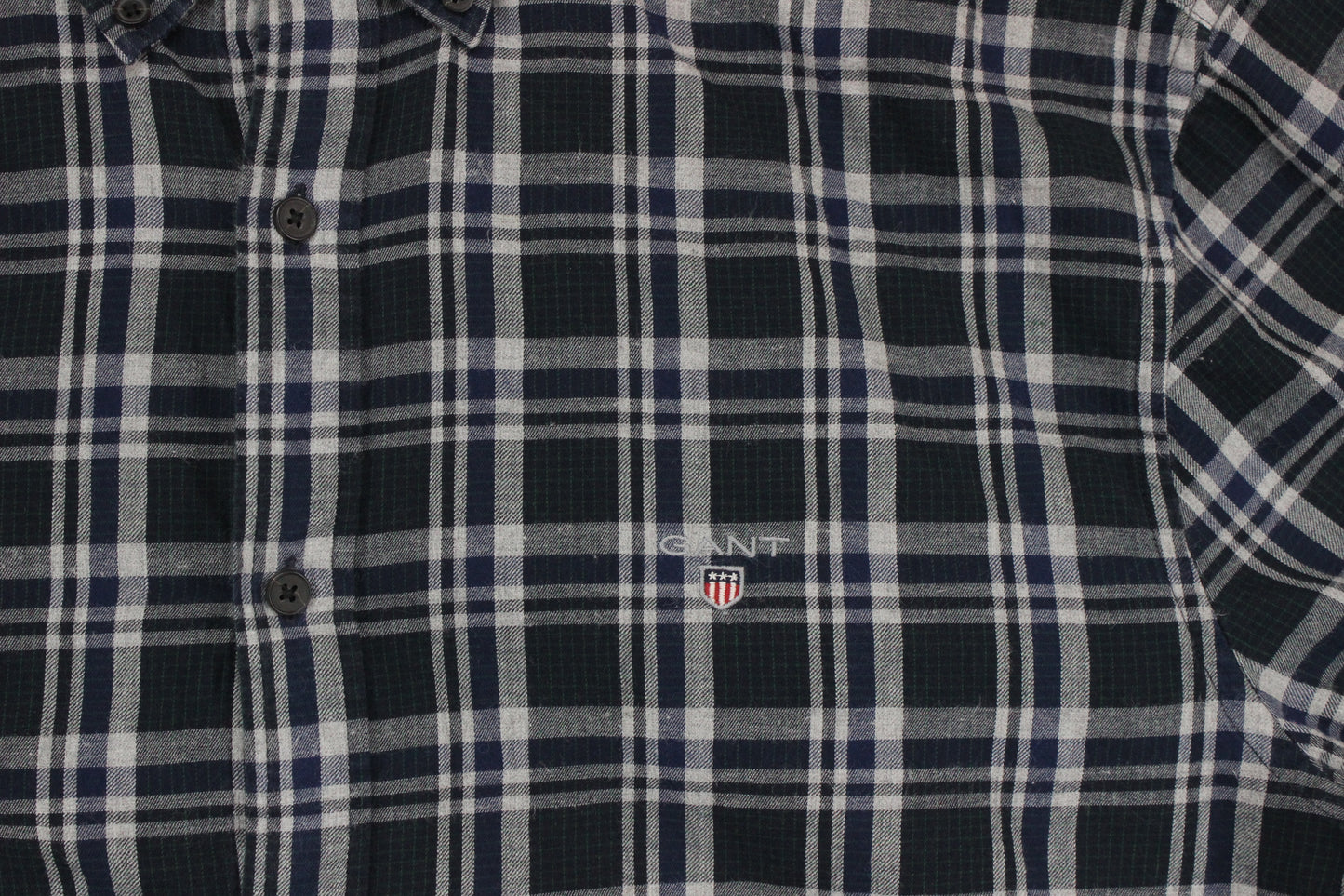 Mens Plaid Shirt Nordic Twill Regular Fit Button Down