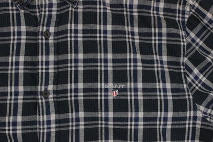 Mens Plaid Shirt Nordic Twill Regular Fit Button Down