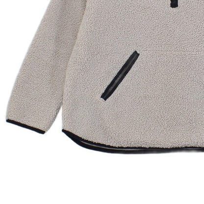 Womens Sherpa Fleece Hoodie Relaxed Fit