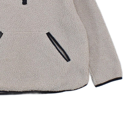 Womens Sherpa Fleece Hoodie Relaxed Fit